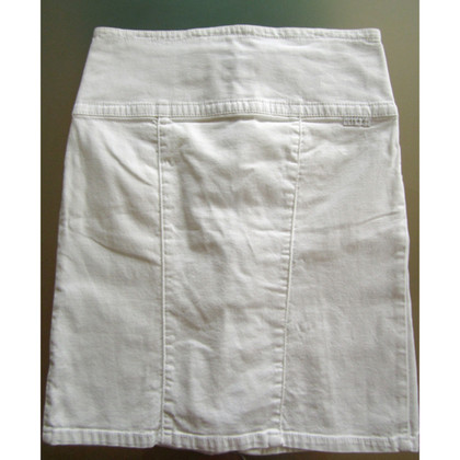 Calvin Klein Jeans Skirt Cotton in White