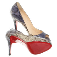 Christian Louboutin Peep-toes from snake