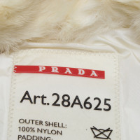 Prada  Down coat with fur trim