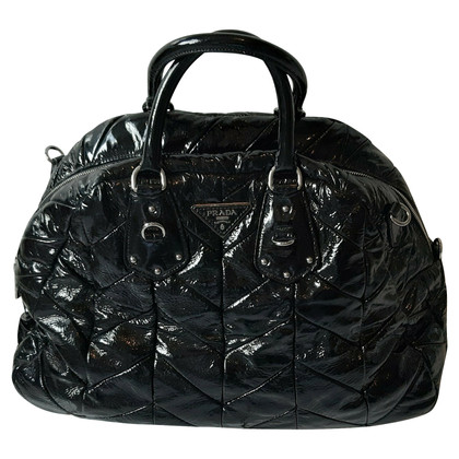 Prada Shopper Patent leather in Black