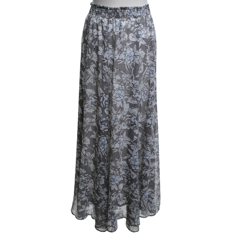 Twin Set Simona Barbieri Langer skirt in White / grey