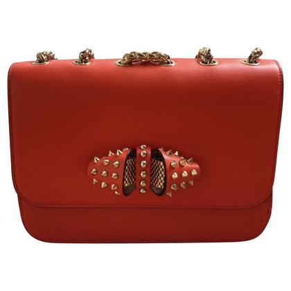 Christian Louboutin Clutch Leer in Rood