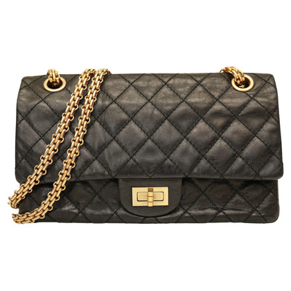 Chanel Handtas Leer in Zwart