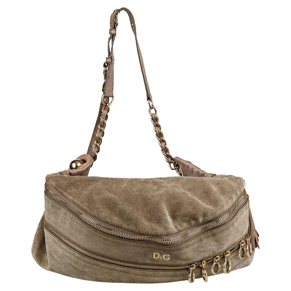 Dolce & Gabbana Shopper en Daim en Beige