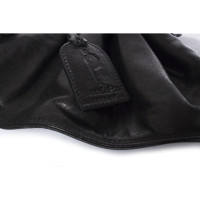 Maison Du Posh Clutch Bag Leather in Black