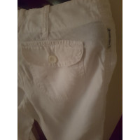 Armani Jeans Hose aus Leinen in Weiß