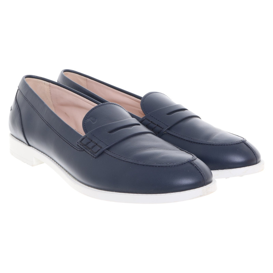 Tod's Loafer in marine blauw