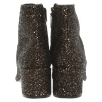 Saint Laurent Bottes en Doré