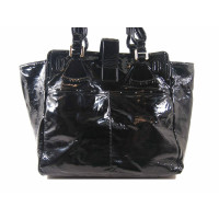 Chloé Shopper Patent leather in Black