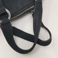 Armani Jeans Handtasche aus Wildleder in Schwarz