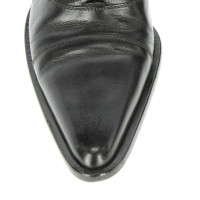Sartore Schnürschuhe aus Leder in Schwarz