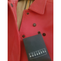 Fratelli Rossetti Jacke/Mantel aus Leder in Rot