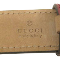 Gucci Braccialetto in Pelle in Rosso