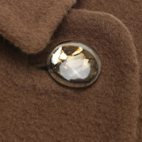 Escada cappotto di lana in marrone / beige
