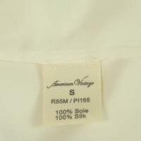 American Vintage Oberteil aus Seide in Weiß