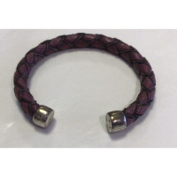 Bottega Veneta Armreif/Armband aus Leder in Violett