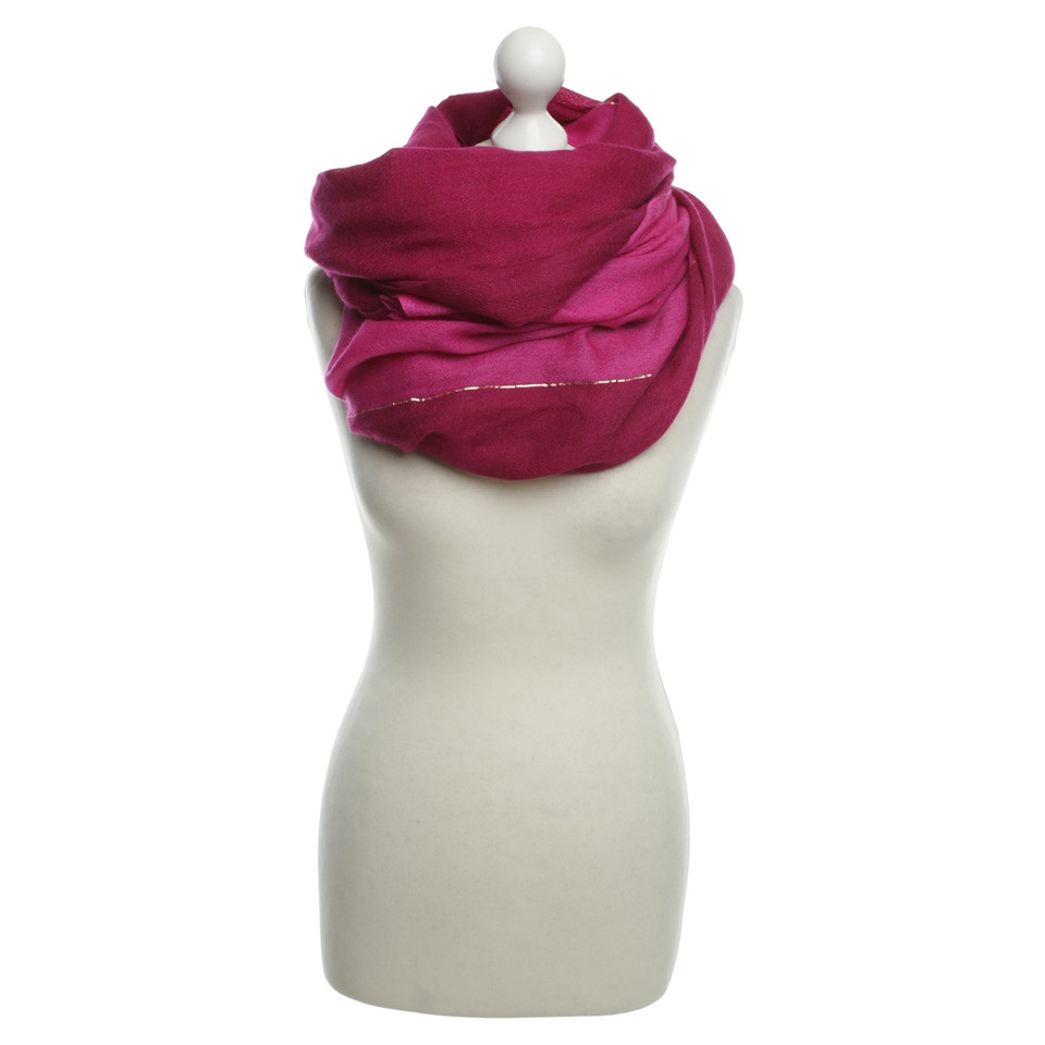 Hermès Twee-gekleurde kasjmier sjaal