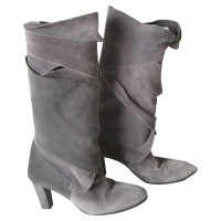 Fred De La Bretoniere Bottes en Daim en Gris