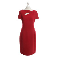 Christian Dior Schede jurk in rood