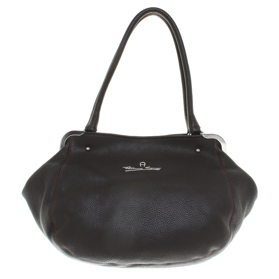 Aigner Handbag in dark brown