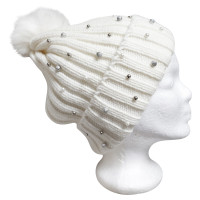 Stefanel Hat/Cap in Cream