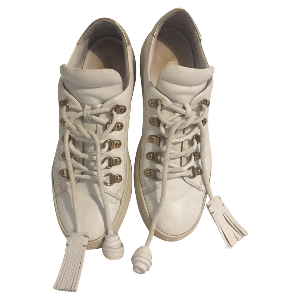 Tod's Sneakers aus Leder in Weiß