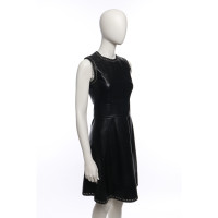 Balenciaga Kleid aus Leder in Schwarz