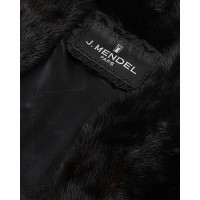 J. Mendel Jacke/Mantel aus Baumwolle in Schwarz