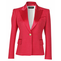 Balmain Jacke/Mantel aus Baumwolle in Rosa / Pink