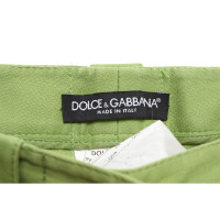 Dolce & Gabbana Hose aus Baumwolle in Grün