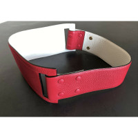 Delvaux Ceinture en Cuir en Rouge