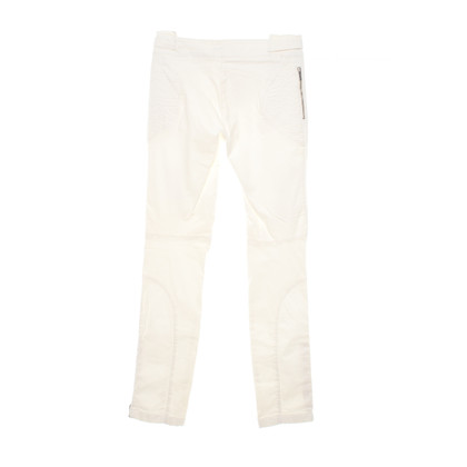 Versace Paire de Pantalon en Coton en Crème
