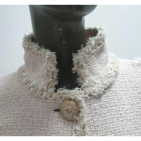 Chanel Jacke/Mantel aus Baumwolle in Rosa / Pink