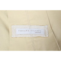 Fabiana Filippi Jacke/Mantel aus Baumwolle in Creme