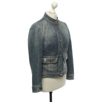 Dolce & Gabbana Jacke/Mantel aus Baumwolle in Blau