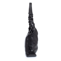 Maison Du Posh Umhängetasche aus Leder in Schwarz