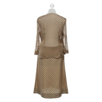 Prada skirt and blouse with dot pattern