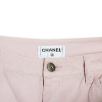 Chanel Jeans aus Baumwolle in Nude