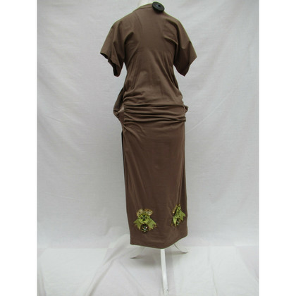 Christian Dior Kleid aus Baumwolle in Braun