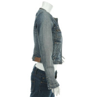 Set Jacke/Mantel aus Jeansstoff in Blau