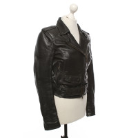 Matchless Jacke/Mantel aus Leder in Schwarz
