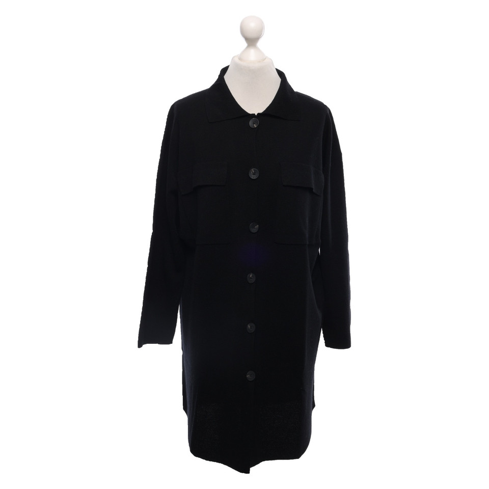 Luisa Cerano Robe en Laine en Noir