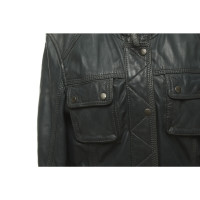 Oakwood Jacke/Mantel aus Leder in Petrol