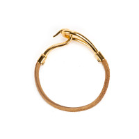 Hermès Jumbo Hook Halskette aus Stahl in Braun