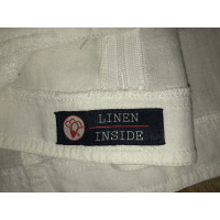 Armani Jeans Oberteil aus Leinen in Weiß