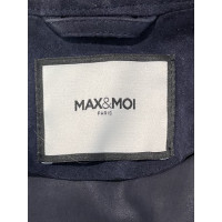 Max & Moi Jacke/Mantel aus Wildleder in Blau