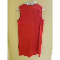 Armani Jeans Kleid aus Leinen in Rot