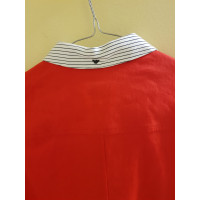 Armani Jeans Dress Linen in Red