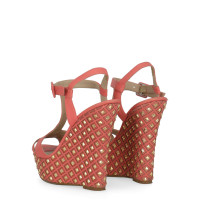 Le Silla  Wedges aus Leder in Rosa / Pink