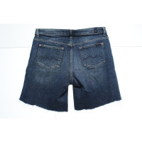 7 For All Mankind Shorts aus Baumwolle in Blau